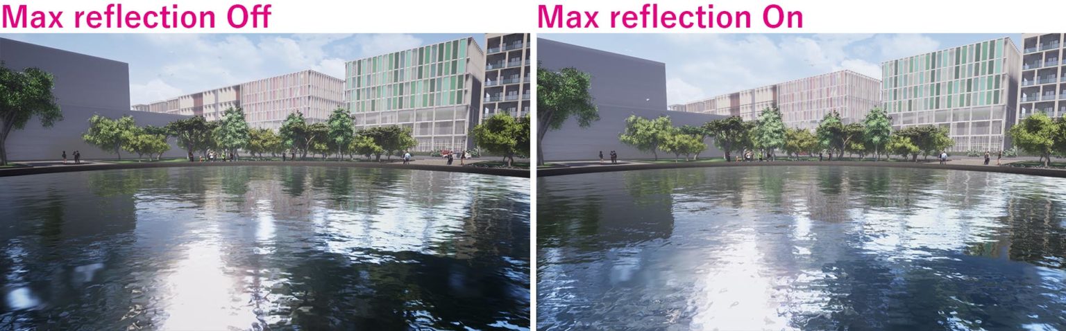 【Twinmotion】How “Max reflection (Refinement)” works? | Twinmotion Tips